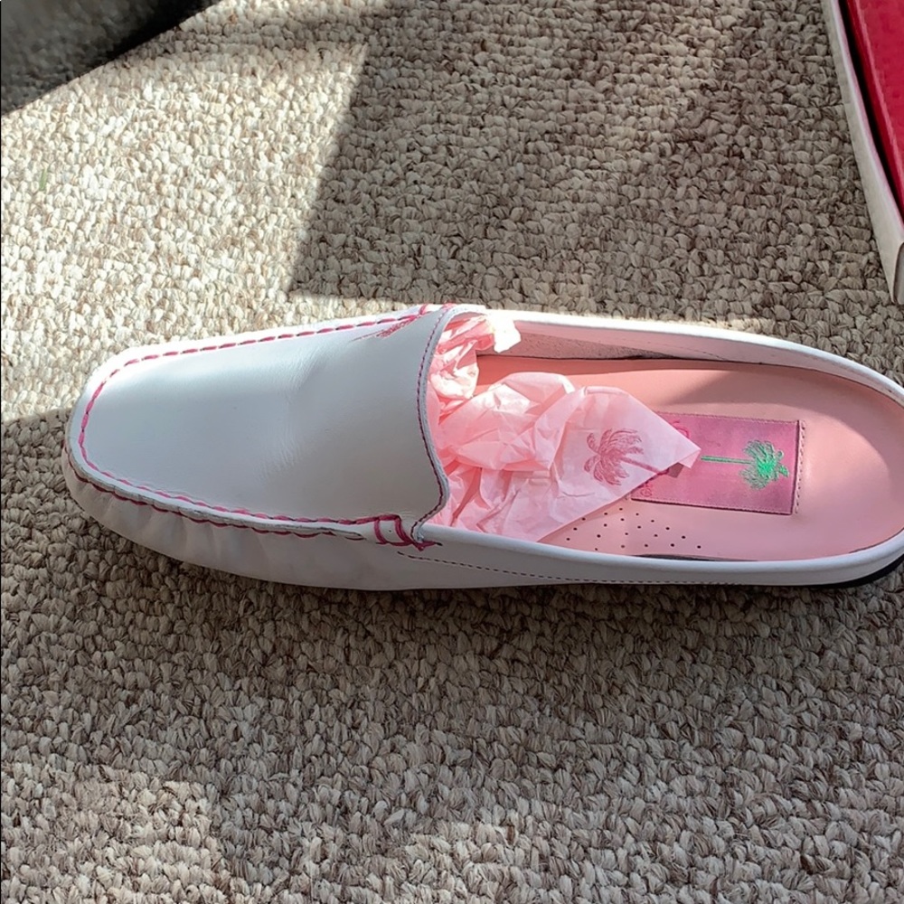 Lilly Pulitzer Driving Moccasins - White Nappa